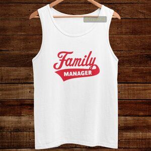 🆕Family Manager White Tank Top